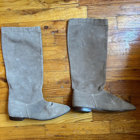 Vintage slouchy suede boots - Picture 4 of 10